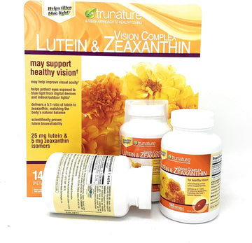 Trunature Vision Complex Lutein and Zeaxanthin MegaSize 3Pack (140 Count Each )